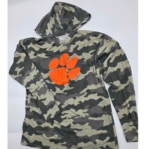 Wes and Willy Hoodie Kids‎ XL 18/20 Camo Clemson Tigers Paw Print Tee